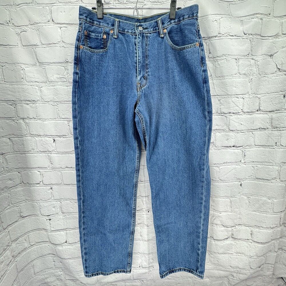 Levi’s 550 Relaxed Fit Jeans Men's 36X31 Blue Denim Classic 100% Cotton Classic